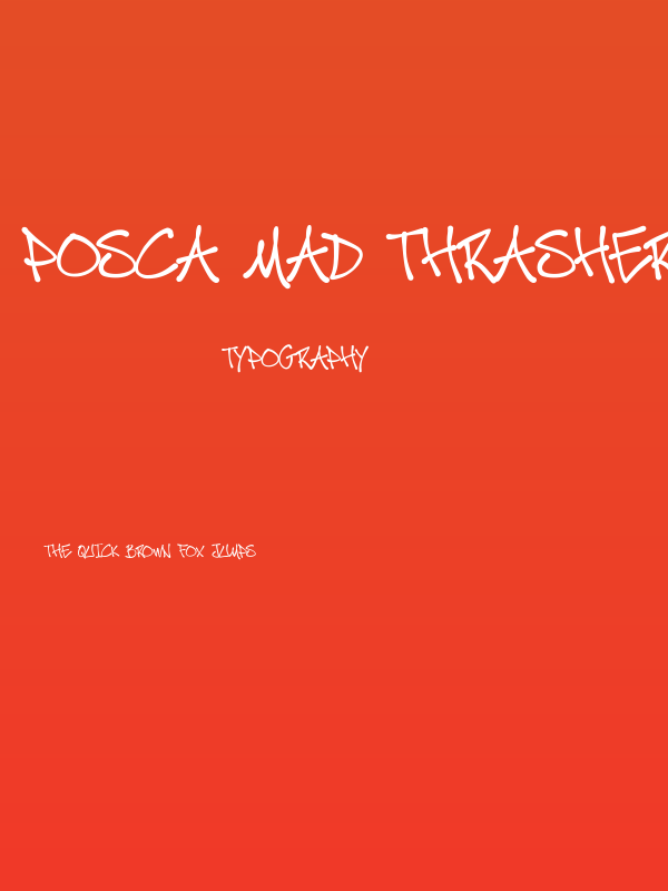 Posca Mad ThrasherzRegular Poster