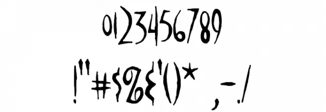 Poseidon AOE Font OTHER CHARS