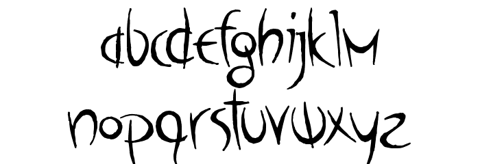 Poseidon AOE Font LOWERCASE