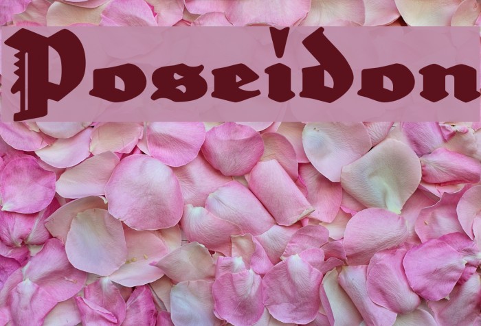 Poseidon Font examples