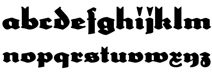 Poseidon Font LOWERCASE
