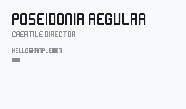 Poseidonia Regular Business Card