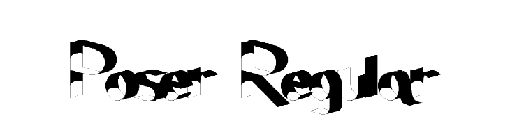 Poser Regular  font caratteri gratis