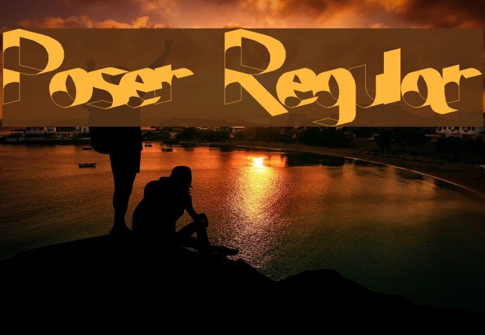 Poser Regular Font examples
