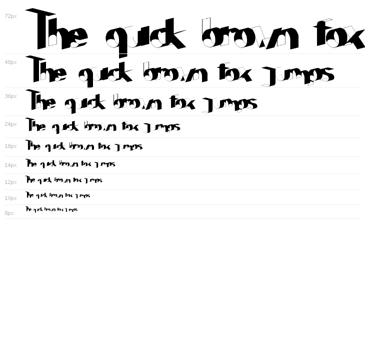 Poser Regular Waterfall