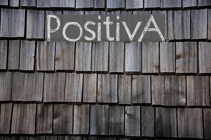 Positiv-A Font examples