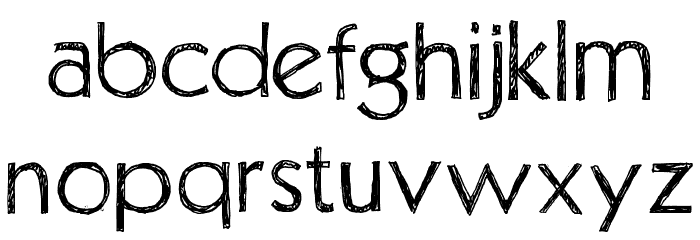 Positiv-A Font LOWERCASE