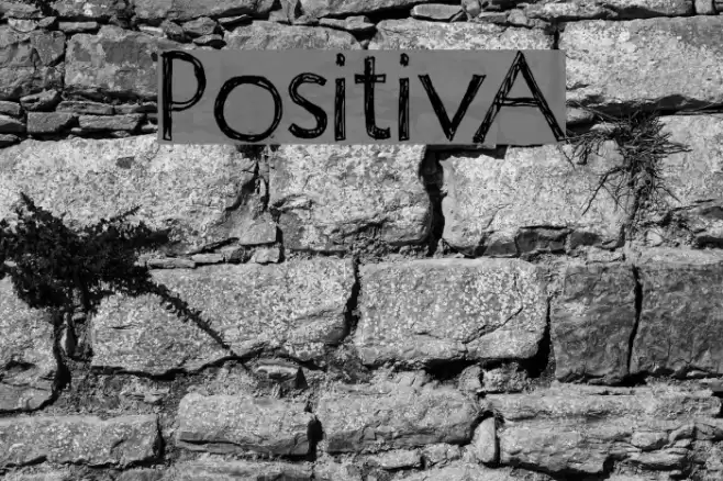 Positiv-A Font examples