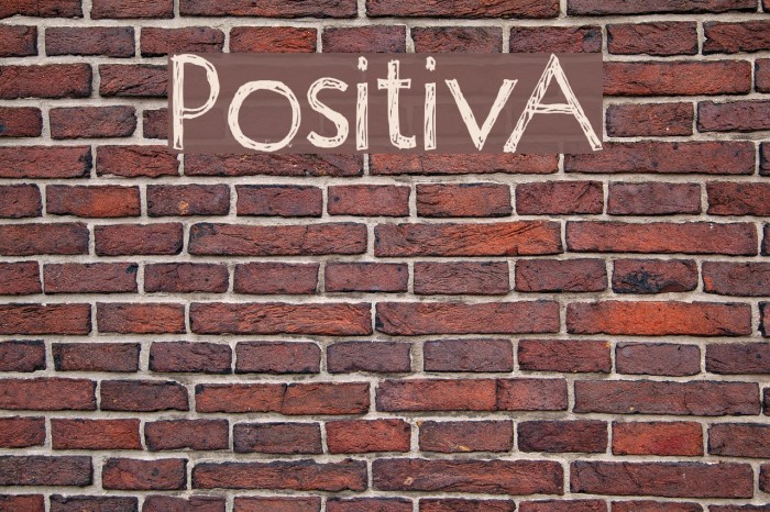 PositivA Font examples