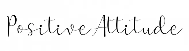 Positive-Attitude  Frei Schriftart Herunterladen