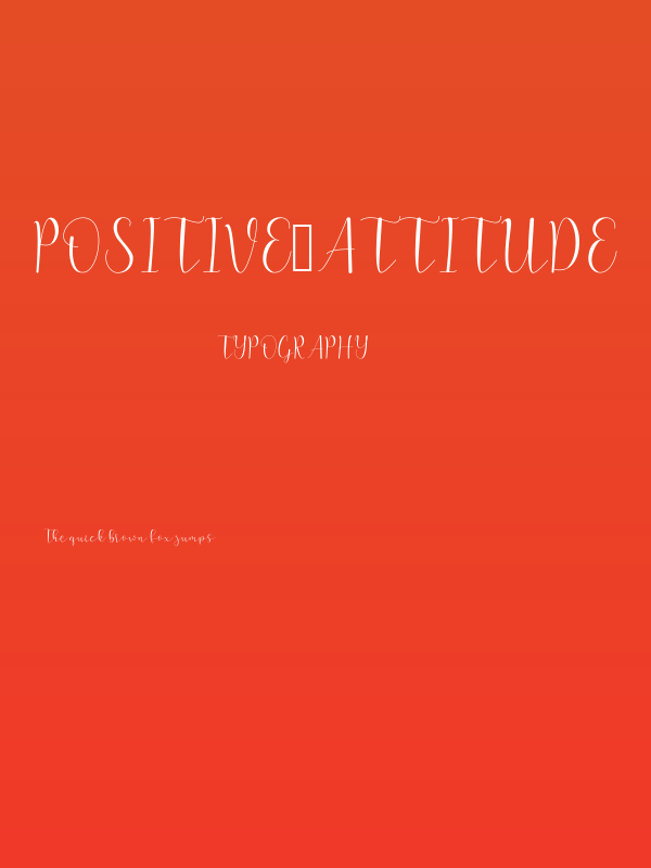Positive-Attitude Poster