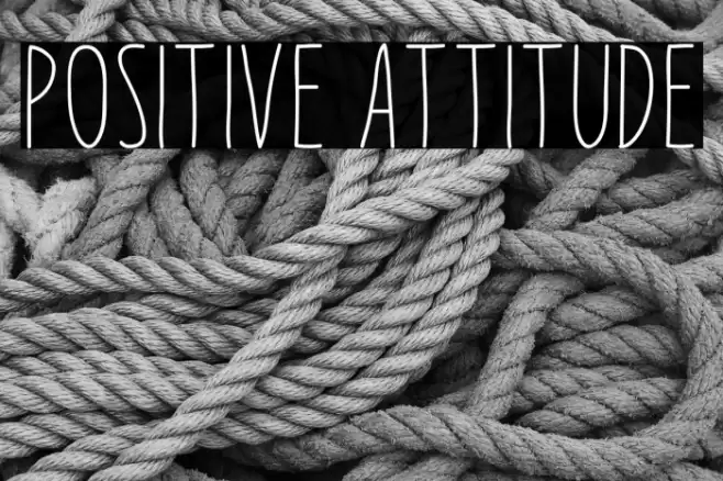Positive Attitude Font examples