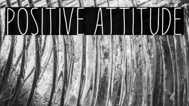 Positive Attitude Font examples