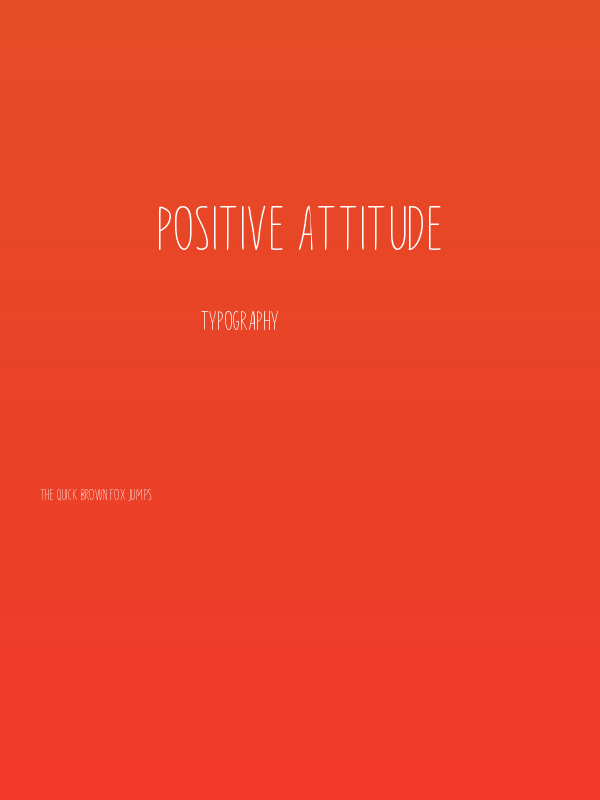 Positive Attitude Poster