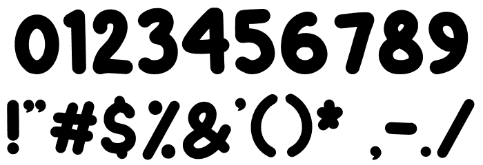 Positive Forward Font OTHER CHARS