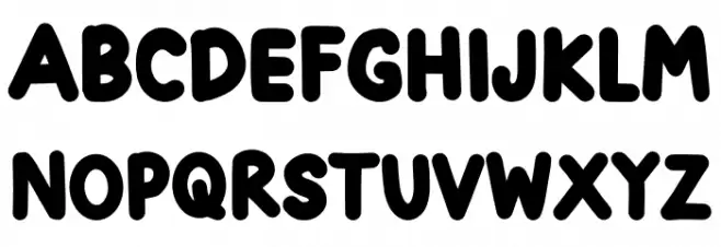 Positive Forward Caratteri MAIUSCOLE