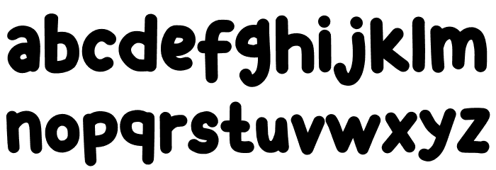 Positive Forward Font LOWERCASE