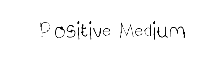 Positive Medium  font caratteri gratis