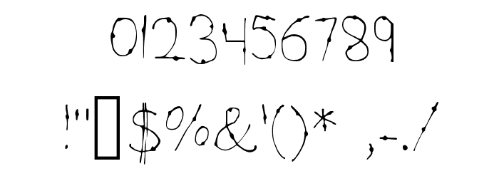 Positive Medium Font OTHER CHARS