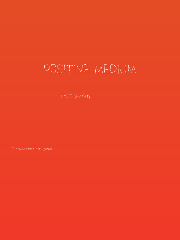 Positive Medium Poster