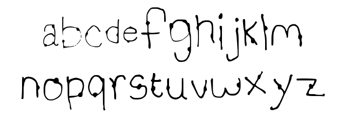 Positive Medium Font LOWERCASE