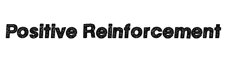 Positive Reinforcement Font