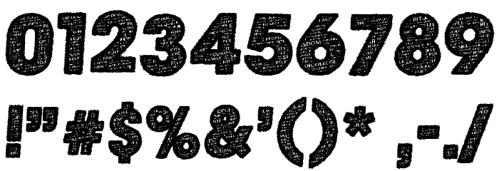 Positive Reinforcement Font OTHER CHARS