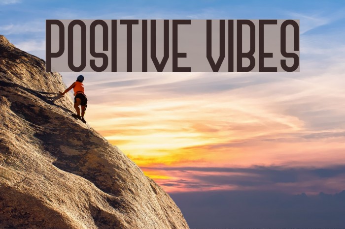 Positive Vibes Font examples