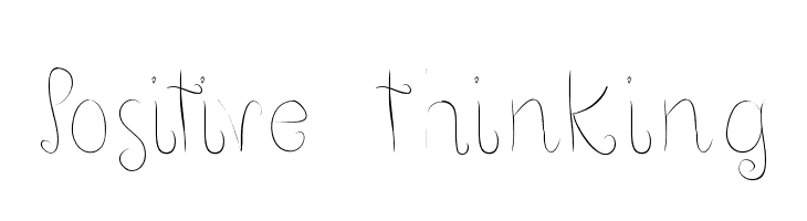 Positive thinking  免费字体下载