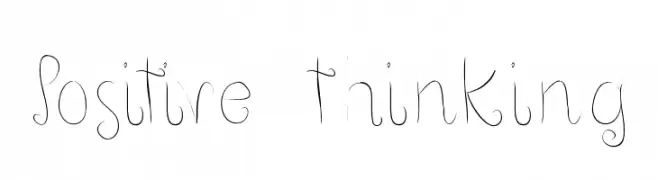 Positive thinking  Frei Schriftart Herunterladen