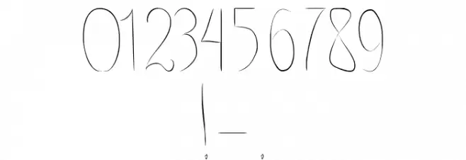 Positive thinking Font OTHER CHARS