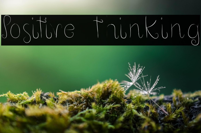 Positive thinking Example 2