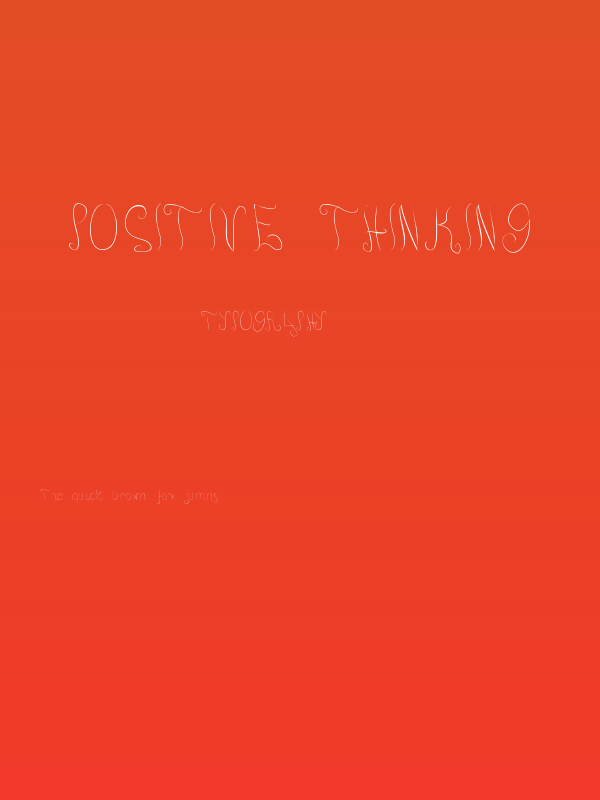 Positive thinking Poster