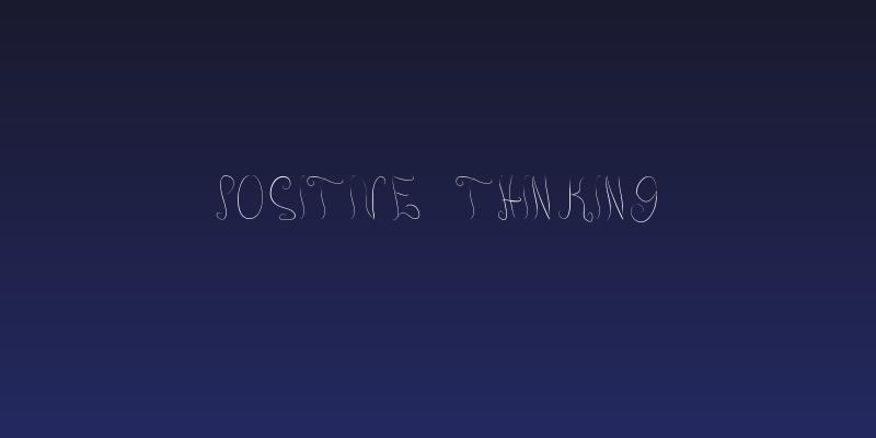 Positive thinking Social Header