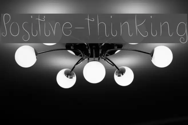 Positive-thinking Font examples