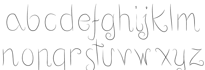 Positive-thinking Font LOWERCASE