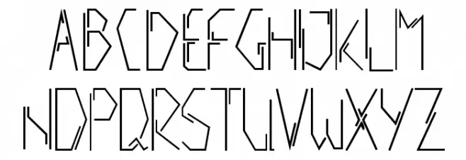 Positive Schriftart Groß
