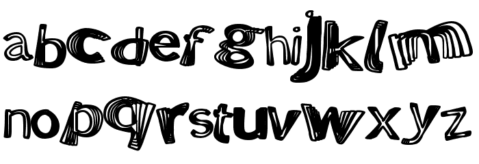 PositiveWarp Font LOWERCASE