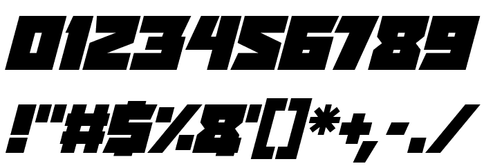 Positrons Italic Font OTHER CHARS