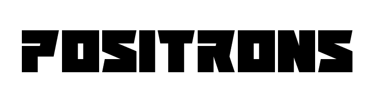 Positrons Font