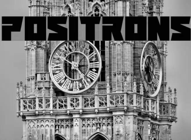 Positrons Font examples