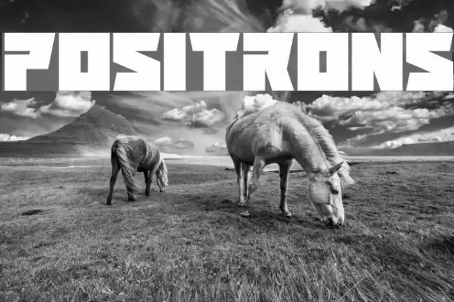 Positrons Font examples