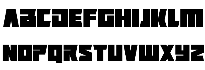 Positrons Font LOWERCASE
