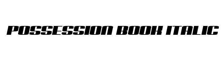 Possession Book Italic  免费字体下载