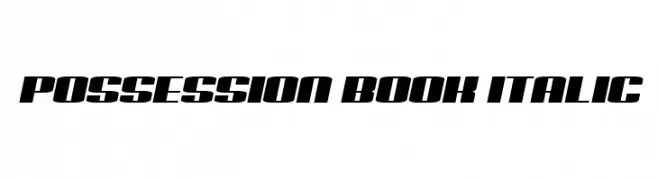 Possession Book Italic  Descarca Fonturi Gratis