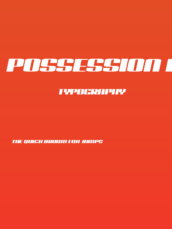 Possession Book Italic Poster