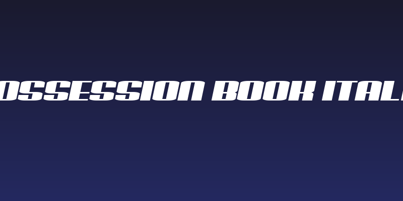 Possession Book Italic Social Header