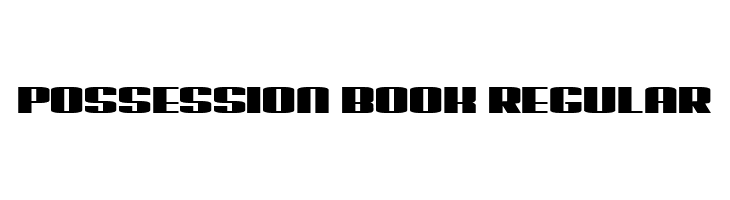 Possession Book Regular  नि: शुल्क फ़ॉन्ट्स डाउनलोड