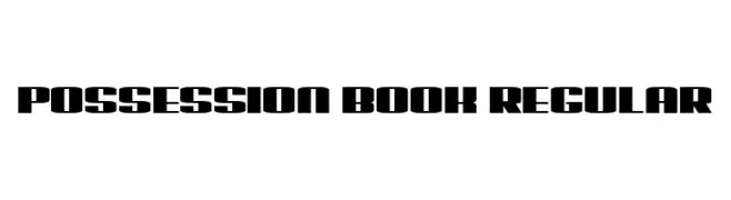 Possession Book Regular  Descarca Fonturi Gratis
