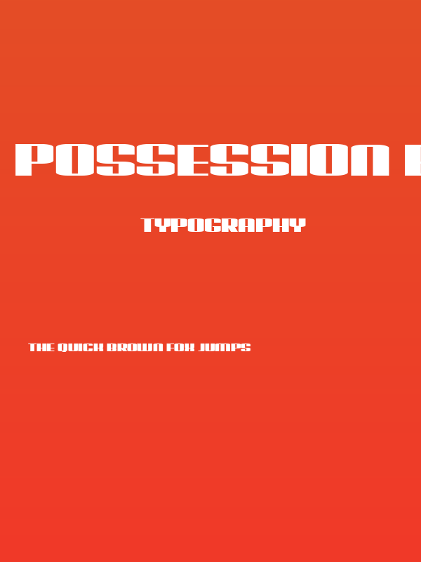 Possession Book Regular Poster